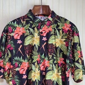 San Francisco Giants Shirt Mens XL Multi MLB Baseball Hawaiian‎ Destroyer Rocks